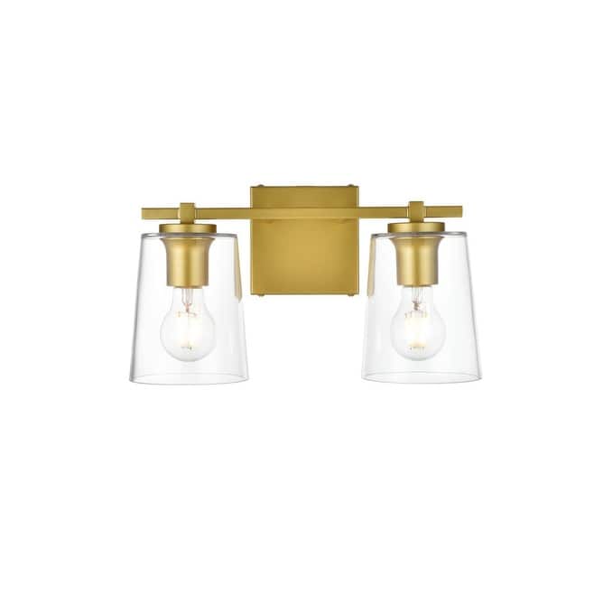 Elegant Lighting LD7310W14 Kacey 2 Light 8" Tall Bathroom Sconce