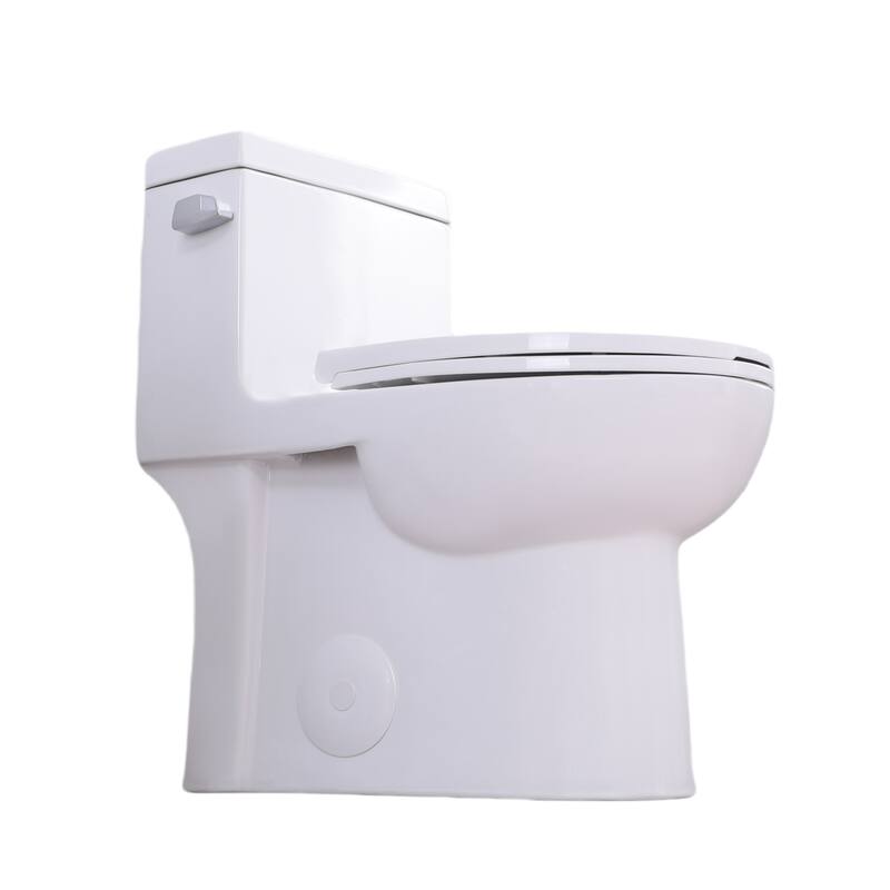 1.28GPF One-Piece Toilet, Elongated ADA, Side Flush, 1000g MAP, White