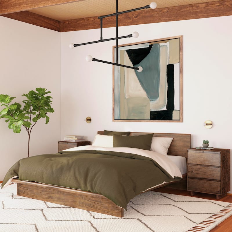 Halmstad Wood Platform Bed