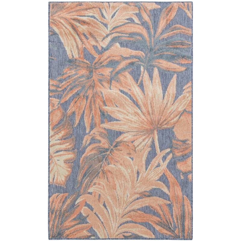 Nourison Aloha Indoor/Outdoor Nature Area Rug - 2'8" x 4' - Blue Rose