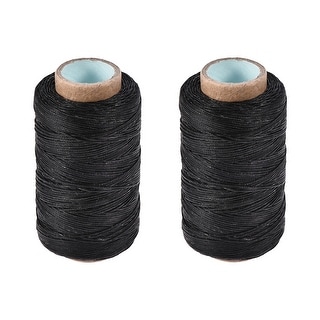 2pcs Leather Sewing Thread 273Yards 150D/1mm Waxed Flat Thread - Bed ...