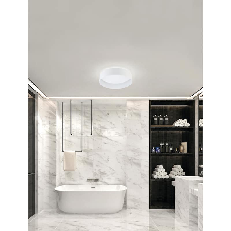 EGLO Ester - Ceiling Light - White Finish - White Acrylic Shade - White