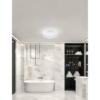 EGLO Ester - Ceiling Light - White Finish - White Acrylic Shade