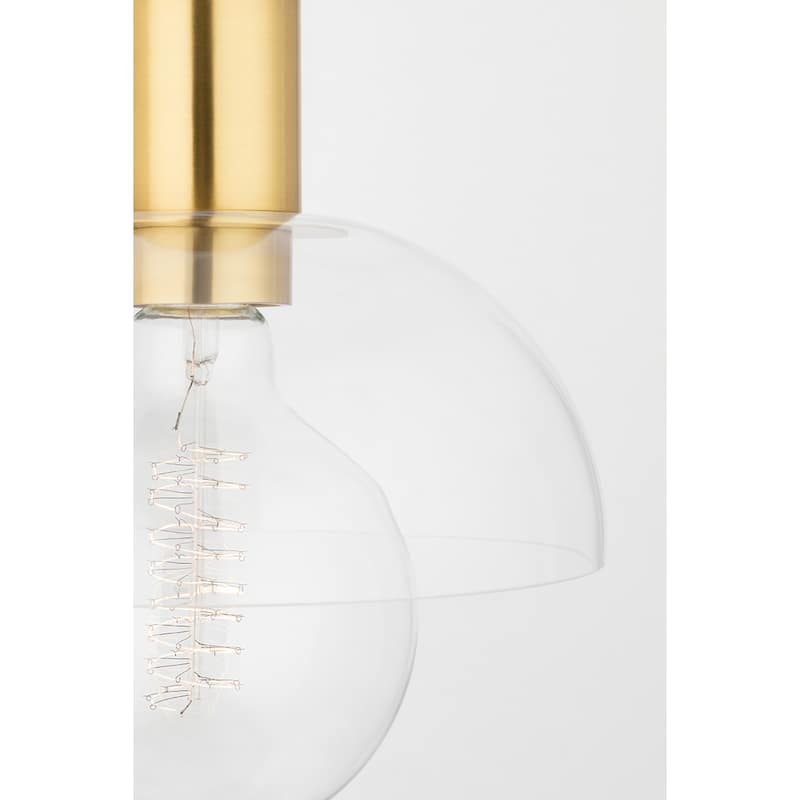 Mitzi by Hudson Valley Kyla 3-light Bath Bracket with Opal Glossy Glass