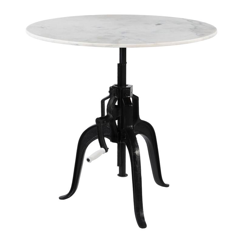 Mufid Bistro Table White & Black