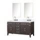preview thumbnail 15 of 38, Lexora Laurel Bath Vanity, Carrara Marble Top, Faucet Set, and Mirror