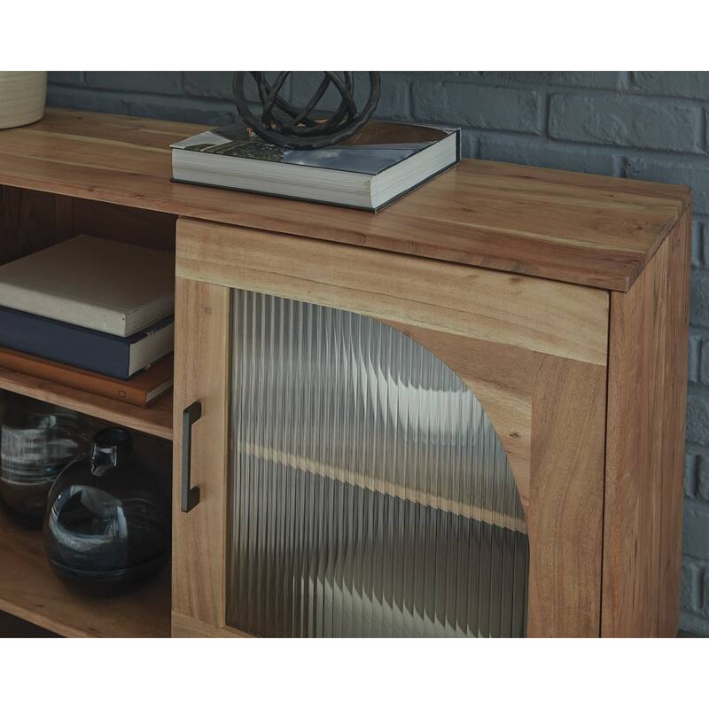 Signature Design by Ashley Adway Brown Accent Cabinet - 64.13" W x 16.13" D x 29.88" H