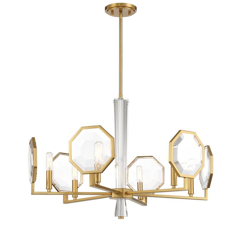 Savoy House 1-2216-6 Leighton 6 Light 28" Wide Crystal Chandelier