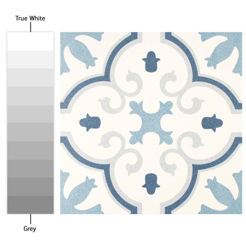 Merola Tile Monteca Blue 9-3/4" x 9-3/4" Porcelain Floor and Wall Tile