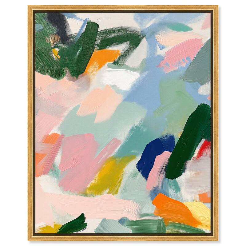 Abstract Brush Rhythm Canvas by Art Remedy - 30" x 36" - Gold