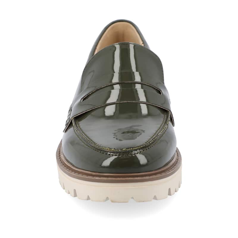 Journee Women's Kenly Loafer - Patent/Green - 8.5