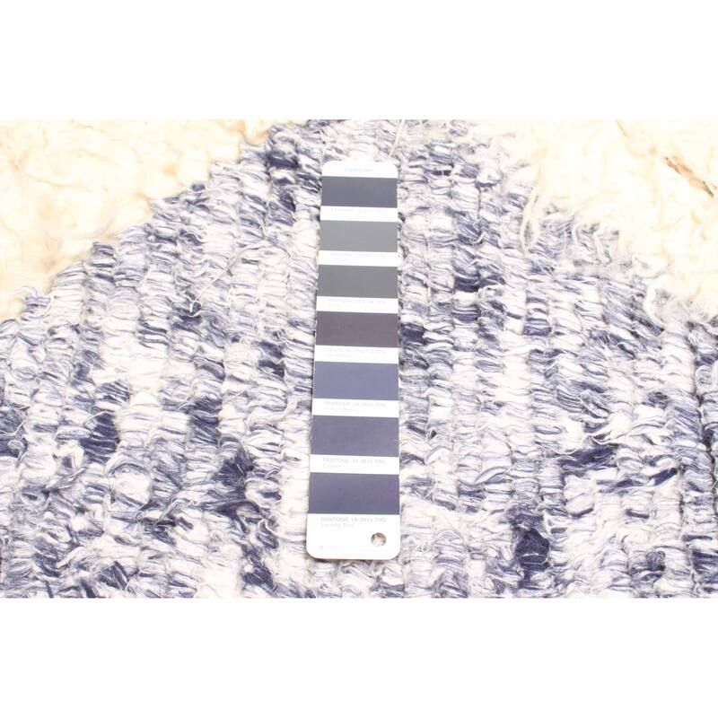 ECARPETGALLERY Hand-knotted Tangier Dark Navy Wool Rug - 5'1 x 8'3