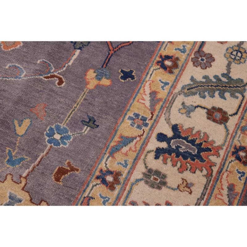 Bohemian Kazak Albert Gray/Natural Wool Rug - 8'1'' x 9'5''