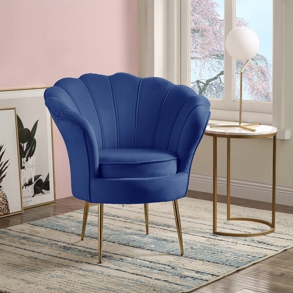 Velvet shell chair discount