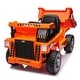 preview thumbnail 21 of 58, Ride on Dump Truck, 12V Ride on Car with Parents Control, Electric Dump Bed and Extra Shovel,Phone stand Orange