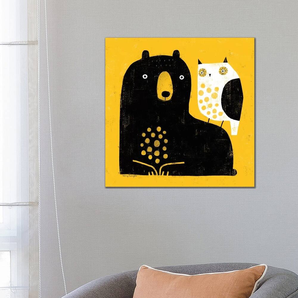 iCanvas "Bear - Owl" by Terry Runyan Canvas Print
