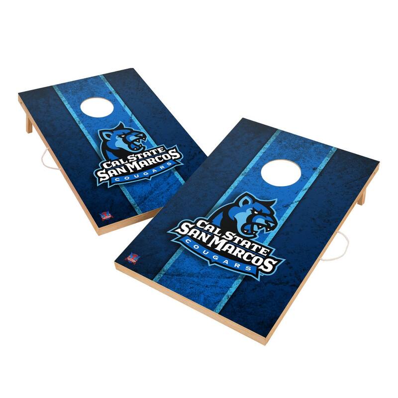 Vintage Cal State San Marcos Cougars Regulation 2x4 Cornhole Set
