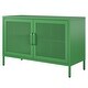 preview thumbnail 12 of 16, The Novogratz Channing 2 Door Wide Metal Storage Cabinet