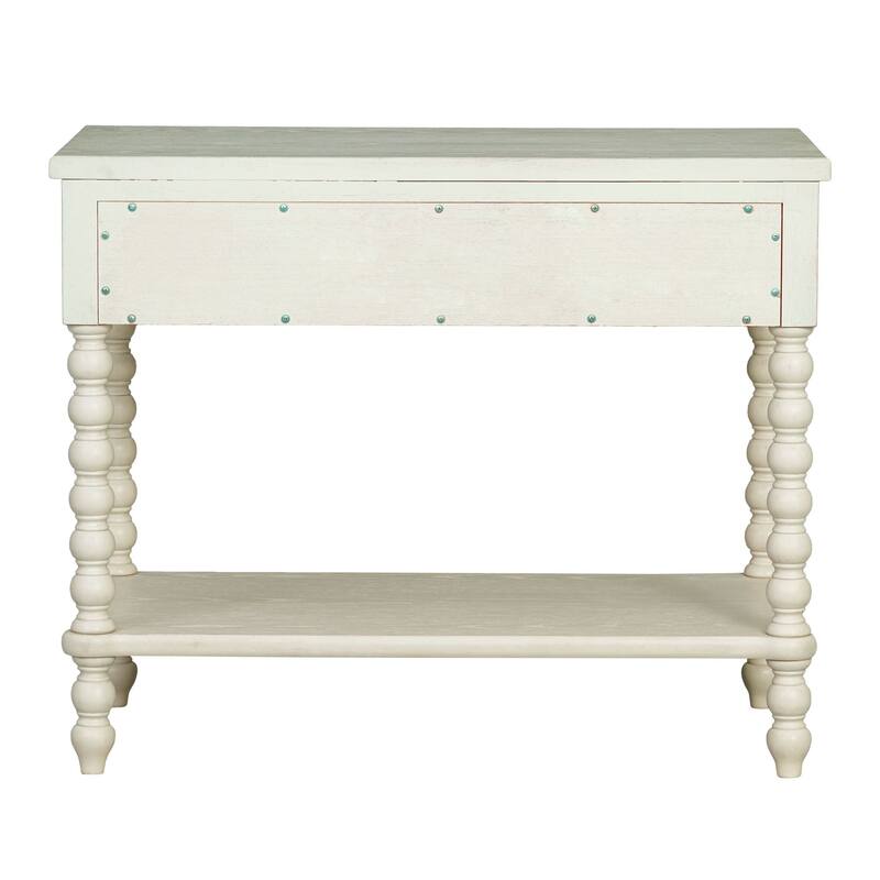 Large Nightstand with Drawer and Open Shelf Wide 32 Inch Bedside Table