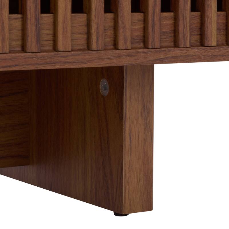 SAFAVIEH Home Quaid 4-Door Sideboard - 62"W x 18"D x 25"H