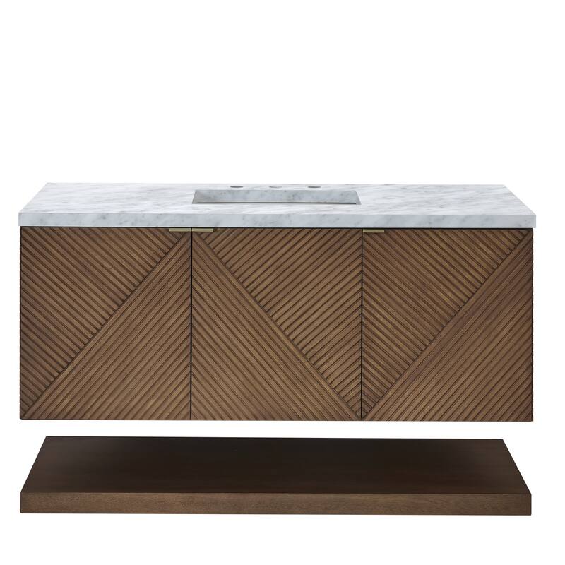 James Martin Vanities D200-V48-3CAR Marcello 48" Free Standing Vanity - Chestnut - Wood Finish