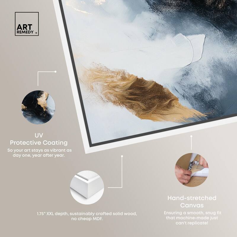 Golden Spark II Canvas by Art Remedy