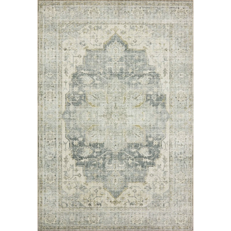 Alexander Home Leanne Printed Shabby Chic Medallion Vintage Area Rug