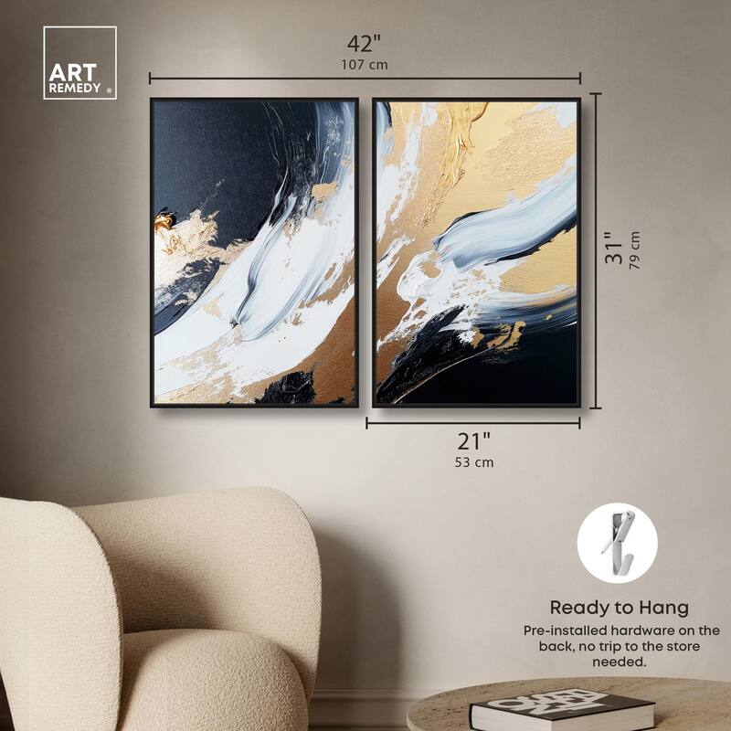 Forces II Canvas Set of 2 by Art Remedy