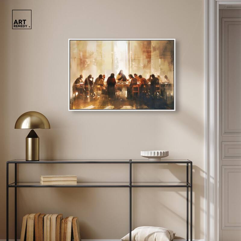 Supper in His Light Canvas by Art Remedy