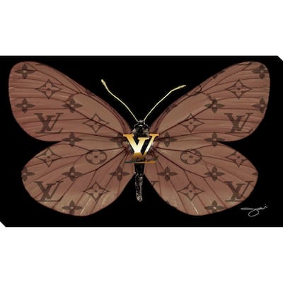 "Louis Vuitton Butterfly" by Jodi Print on Canvas