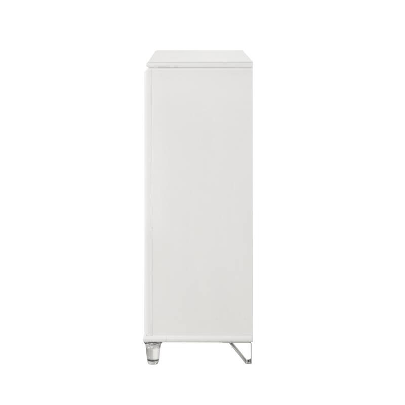 Soto Pearl White 5-Drawer Chest