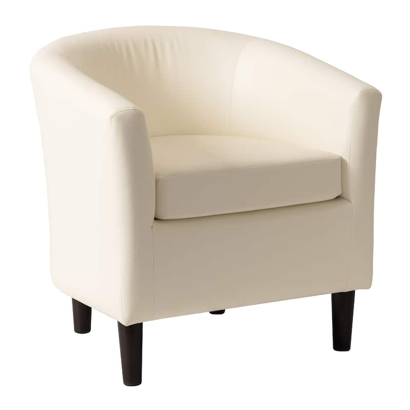 Harper Faux Leather Barrel Chair
