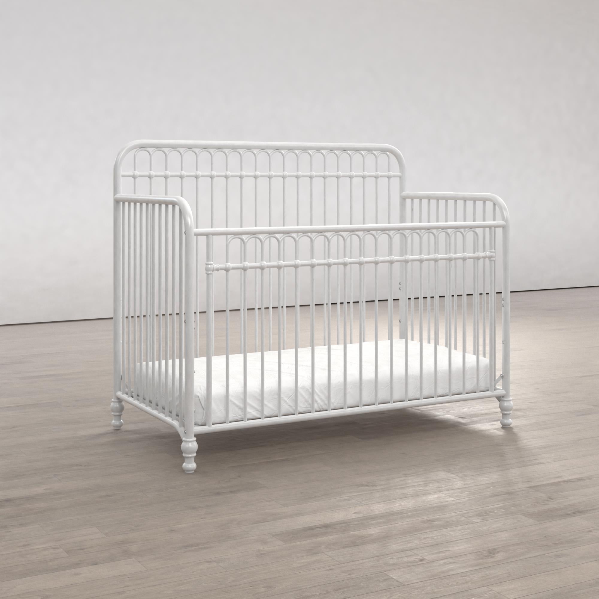Silver metal crib hot sale