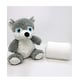 preview thumbnail 3 of 10, Boys and Girls Plush Gray Wolf With Blanket