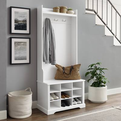 Anderson Shoe Storage Hall Tree - 17.75 "W x 52.5 "D x 7.25 "H