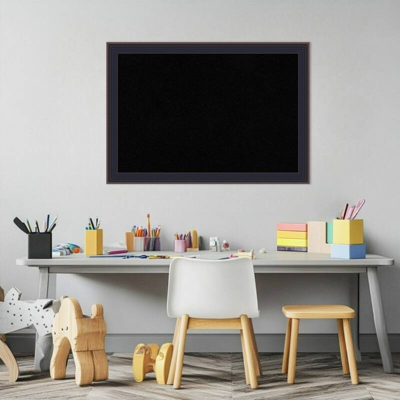 Havana Black Bronze Framed Cork Board - Bulletin Board, Organization Board, Pin Board