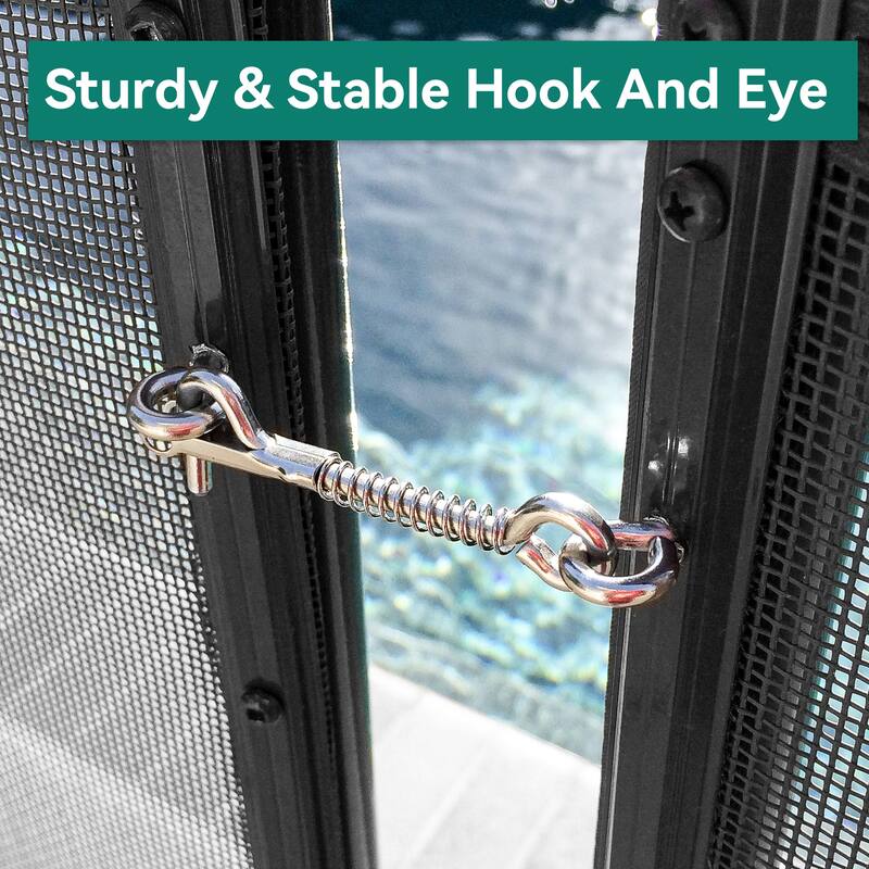48.42'' H x 38.5'' W Black Metal Gate - 38.5