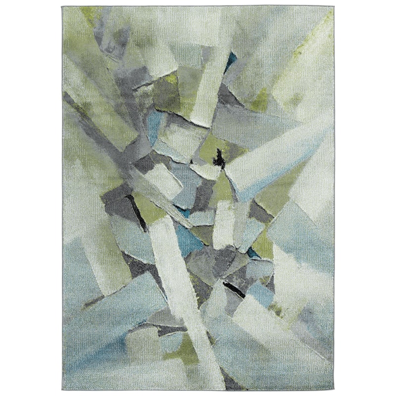 SAFAVIEH Porcello Gennady Mid-Century Modern Abstract Rug - 6'7" Square - Green/Grey - Square