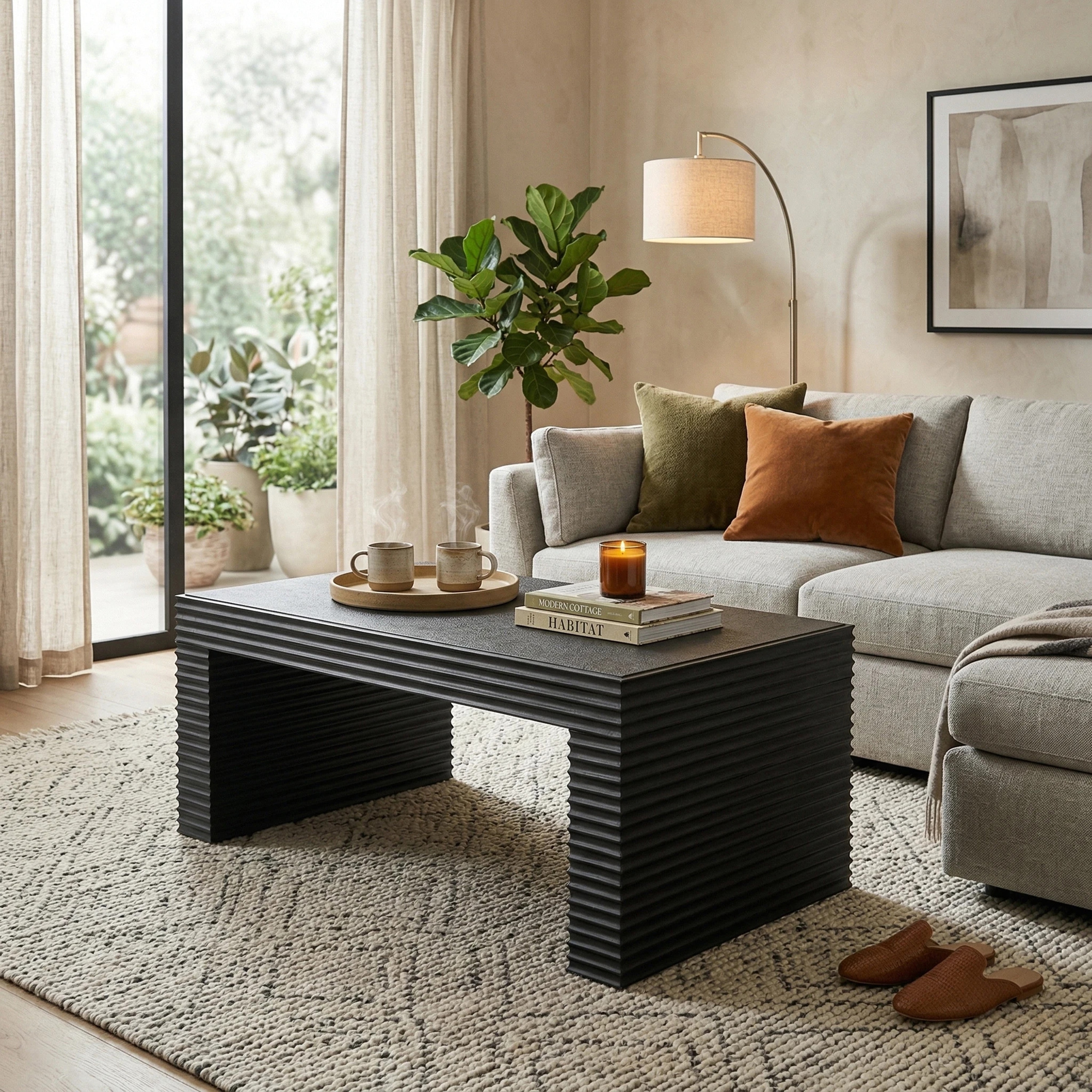 NPD Furniture Riker Coffee Table - Black