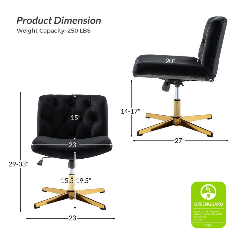 Alfons 360-Degree Swivel & Height Adjustable Task Chair by HULALA HOME