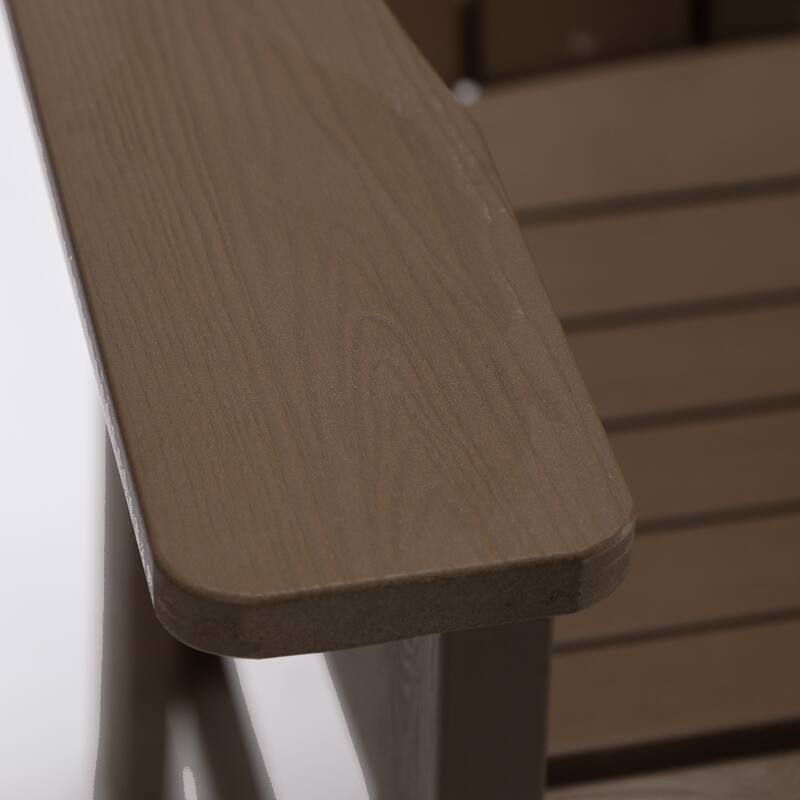 Tall Adirondack Chairs Set of 2 with handrails and connecting plates - 28.3"L x 22.6"W x 48.8"H
