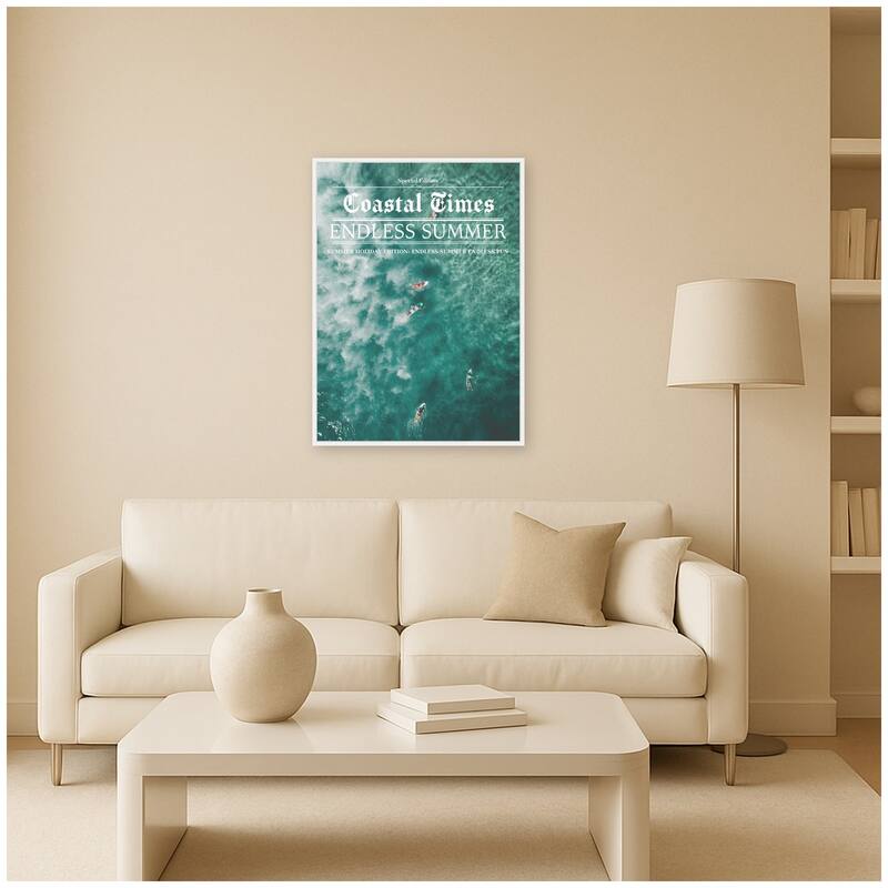 Kate and Laurel Endless Summer by Megan Ryan Framed Canvas Wall Art Print