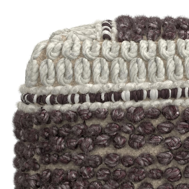 WYNDENHALL Heyfield Square Pouf Handloom Woven