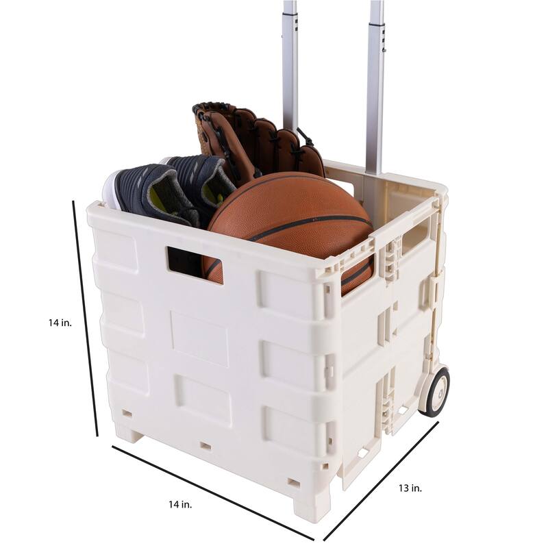Simplify Tote & Go Collapsible Utility Cart in White