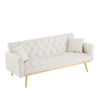 Convertible Folding Futon Sofa Bed, Multifunctional Sleeper Sofa Couch