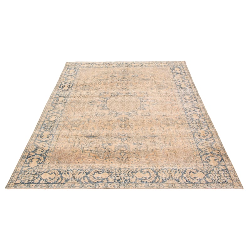 ECARPETGALLERY Hand-knotted Antalya Vintage Tan Wool Rug - 8'4 x 11'9