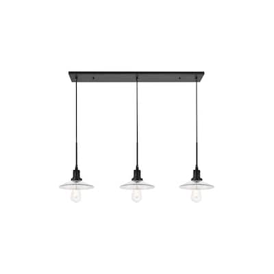 Waltz 3 light black Pendant