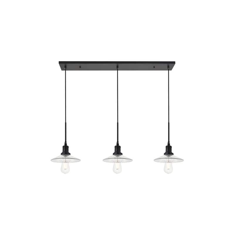 Waltz 3 light black Pendant