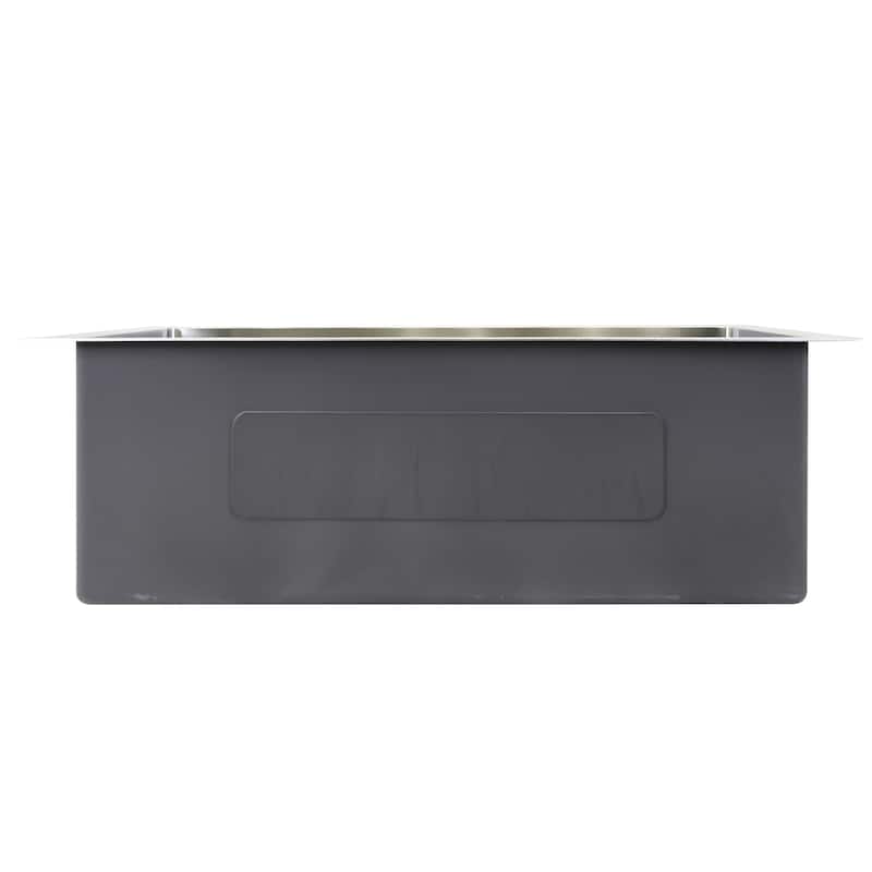 KBV 30 in. x 20 in, Farmhouse Apron-Front Single Bowl 18 Gauge Brushed Stainless Steel Kitchen Sink with Accessories - 30 x 20