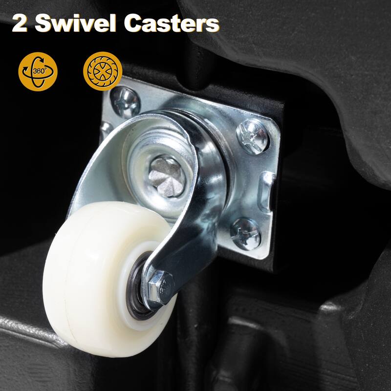 Outdoor Patio 10 x 13 FT Aluminum Cantilever Umbrella Double Top with Rod Base